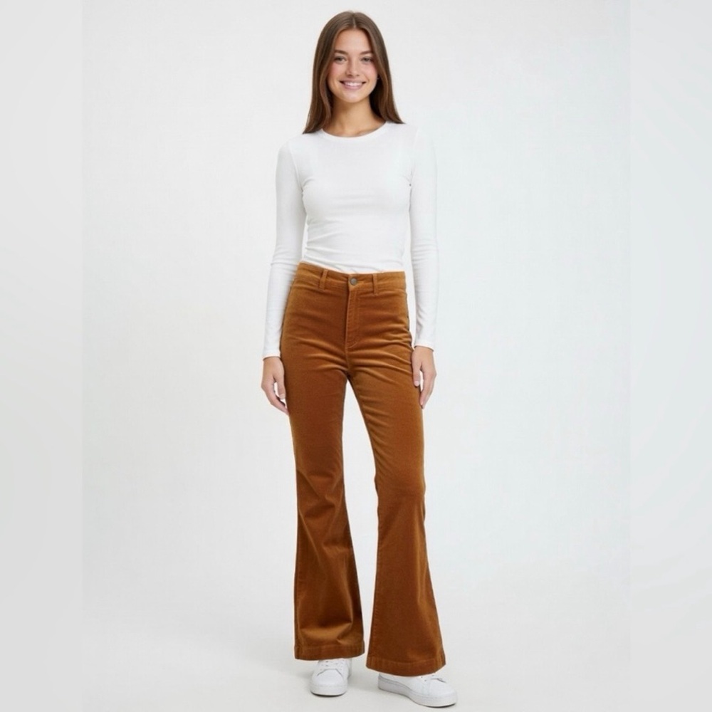 Forever 21 Mustard Brown Corduroy Pants
